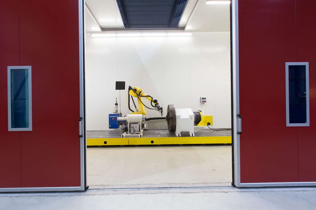 Nieuwe laserclad cabine gereed laserclad cabine